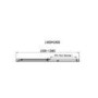 1400x800mm Chrome 6mm Glass Rectangular Sliding Shower Enclosure with Shower Tray - Carina