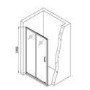 1400x900mm Chrome 6mm Glass Rectangular Sliding Shower Enclosure with Shower Tray - Carina