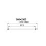 1700x900mm Chrome 6mm Glass Rectangular Sliding Shower Enclosure - Carina