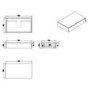 800mm Black Wall Hung Countertop Vanity Unit with Basin - Lugo