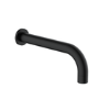 Black One Outlet Valve With Wall Mounted Bath Spout - Arissa