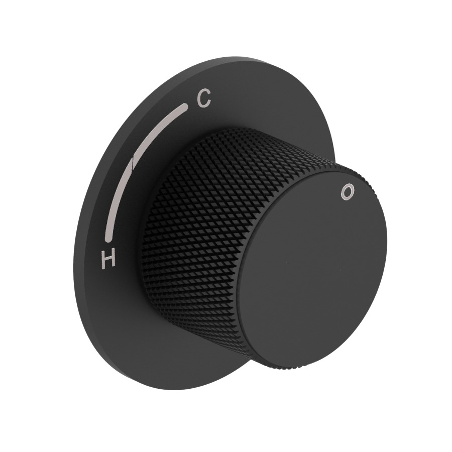 Black One Outlet Valve With Wall Mounted Bath Spout - Arissa