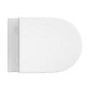 Wall Hung Rimless Toilet with Soft Close Seat, Chrome Mechanical Flush Plate, 1168mm Frame & Cistern – Newport