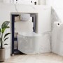 820mm Wall Hung Toilet Frame & Chrome Pneumatic Dual Flush Plate with Concealed Cistern - Elira