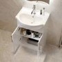Close Coupled Toilet and 550mm Basin Vanity Unit Bathroom Suite - Classic