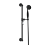 Black 2 Outlet Wall Mounted Thermostatic Mixer Shower Set with Hand Shower - Cambridge