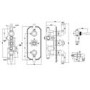 Black 2 Outlet Wall Mounted Thermostatic Mixer Shower Set with Hand Shower - Cambridge