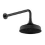 Black 2 Outlet Wall Mounted Thermostatic Mixer Shower Set with Hand Shower - Cambridge