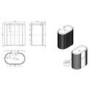 800mm Wooden Curved Fluted Freestanding Countertop Vanity Unit with Basin - Matira