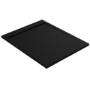 1000x800mm Rectangular Anti-Slip 30mm Slimline Black Stone Resin Shower Tray – Coast