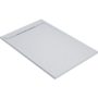 1000x800mm Rectangular Anti-Slip 30mm Slimline White Stone Resin Shower Tray – Coast