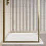 1000x800mm Rectangular Anti-Slip 30mm Slimline White Stone Resin Shower Tray – Coast