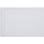 1000x800mm Rectangular Anti-Slip 30mm Slimline White Stone Resin Shower Tray – Coast
