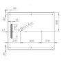 1000x800mm Rectangular Anti-Slip 30mm Slimline White Stone Resin Shower Tray – Coast