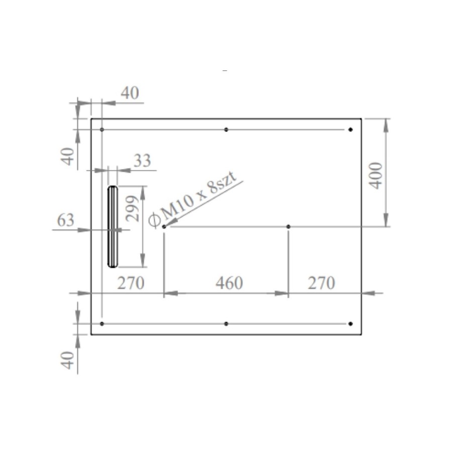1000x800mm Rectangular Anti-Slip 30mm Slimline White Stone Resin Shower Tray – Coast
