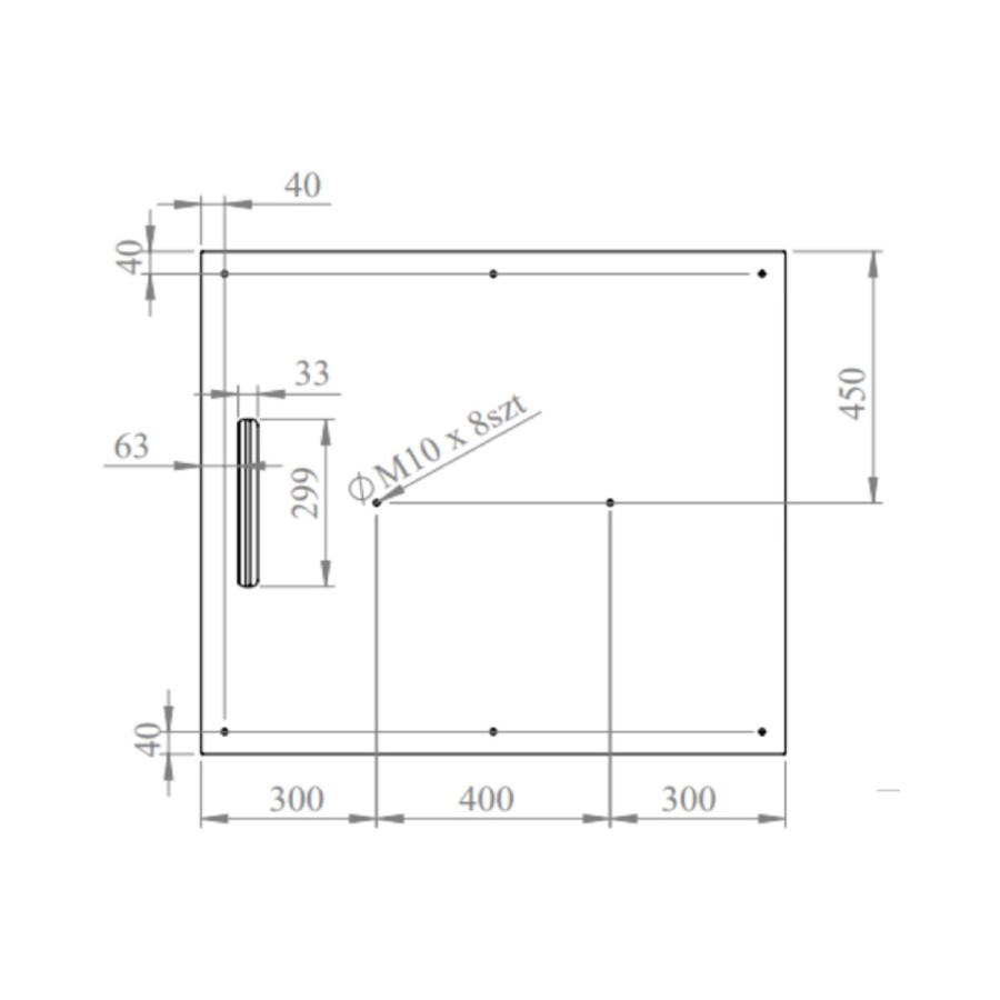 1000x900mm Rectangular Anti-Slip 30mm Slimline Black Stone Resin Shower Tray – Coast