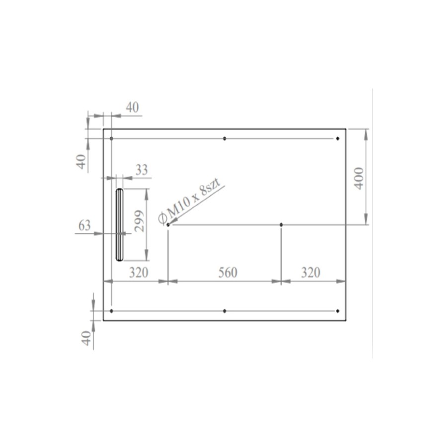1200x800mm Rectangular Anti-Slip 30mm Slimline Black Stone Resin Shower Tray – Coast