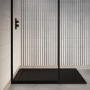 1200x900mm Rectangular Anti-Slip 30mm Slimline Black Stone Resin Shower Tray – Coast