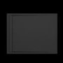 1200x900mm Rectangular Anti-Slip 30mm Slimline Black Stone Resin Shower Tray – Coast