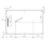1400x900mm Rectangular Anti-Slip 30mm Slimline White Stone Resin Shower Tray – Coast
