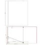1200mm Brushed Brass Shower Screen for Wet Room & Walk In Shower with 300mm Hinged Flipper Return Panel – Corvus