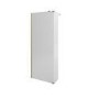 900mm Brushed Brass Shower Screen for Wet Room & Walk In Shower with 300mm Hinged Flipper Return Panel – Corvus