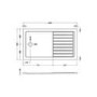 1300 x 800mm Brass Walk in Shower Enclosure Suite with Ashford Toilet and Basin
