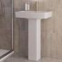 1400 x 900mm Brass Walk in Shower Enclosure Suite with Toilet and Basin - Corvus