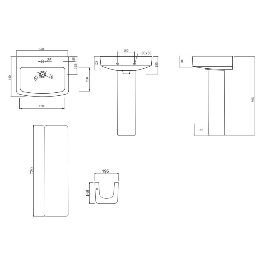 1400 x 900mm Brass Walk in Shower Enclosure Suite with Toilet and Basin - Corvus