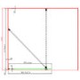 1600x800mm Bronze Wet Room Shower Screen Enclosure with Hinged Flipper Return Panel - Corvus