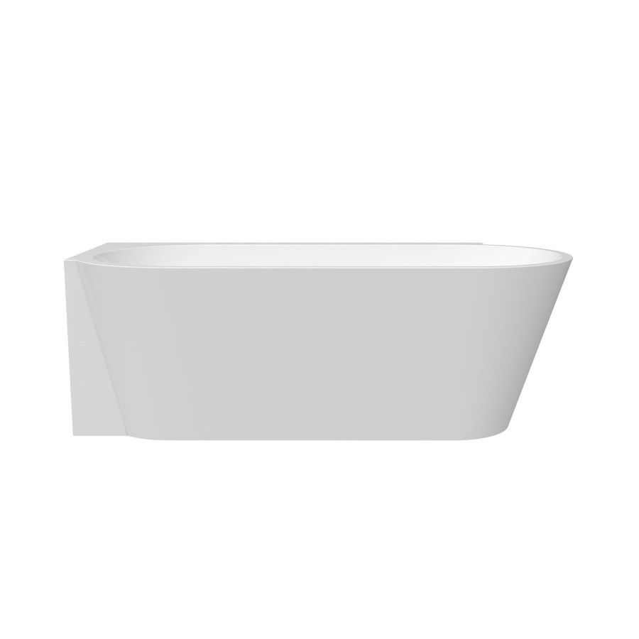 ONLY OPENED - Freestanding Shower Bath Single Ended Left Hand Corner with Brass Bath Screen 1600 x 780mm - Cove
