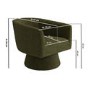Green Boucle Swivel Accent Chair - Cairo