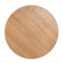 Round Oak Drop Leaf Dining Table Set with 2 Beige Upholstered Swivel Chairs - Seats 2 - Carson
