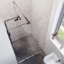 1200mm Chrome Frameless Sliding Door Shower Enclosure 8mm Glass + Wall Support Bar - Denver