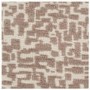 Set of 4 Beige Printed Upholstered Kitchen Stools with Solid Wood Exposed Back - Darla