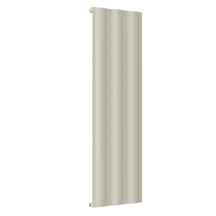Beige Vertical Wave Designer Single Panel Radiator 1600 x 490mm - Elbrus