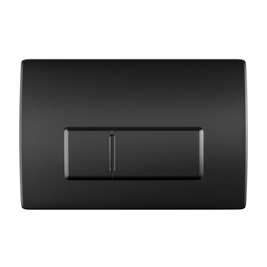 Matt Black Wall Hung Toilet with Soft Close Toilet Seat, Gunmetal Pneumatic Flush Plate, 1168mm Frame & Cistern - Newport