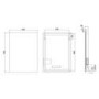 Rectangular Backlit Wall Mirror with Battery Operated Lights 50 x 70cm - Elio