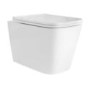 Wall Hung Toilet with Soft Close Toilet Seat, Brushed Bronze Flush Plate, 1168mm Frame & Cistern - Albi