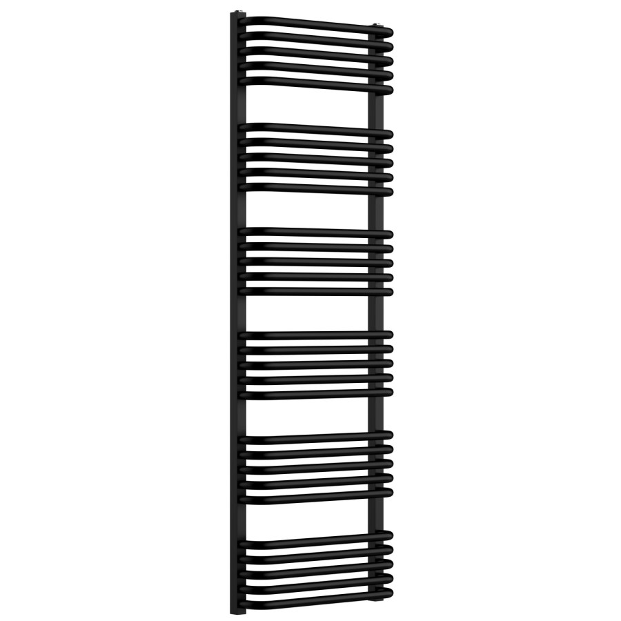 Black Curved Towel Radiator 1530 x 500mm – Ember