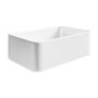560mm Wood Effect Wall Hung Floating Vanity Shelf and White Basin - Evora