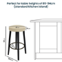 Set of 2 Beige Upholstered Kitchen Counter Stools with Black Legs - Gatsby