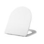 Back to Wall Toilet with White Glass Cabinet, Cistern & Pneumatic Dual Flush Button - Roma