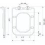 Back to Wall Toilet with White Glass Cabinet, Cistern & Pneumatic Dual Flush Button - Albi