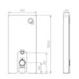Black Back to Wall Toilet with White Glass Cabinet, Cistern & Pneumatic Dual Flush Button - Albi
