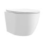 Wall Hung Rimless Toilet with Soft Close Seat – Roma