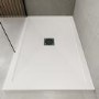 1200x800mm Rectangular Anti-Slip 25mm Slimline White Stone Resin Shower Tray – Harmony