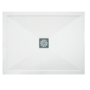 1200x800mm Rectangular Anti-Slip 25mm Slimline White Stone Resin Shower Tray – Harmony