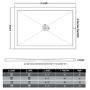 1200x800mm Rectangular Anti-Slip 25mm Slimline White Stone Resin Shower Tray – Harmony