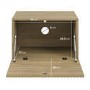 Multifunctional Small Oak Ribbed Floating TV Stand - TV's up to 55" - Hazel